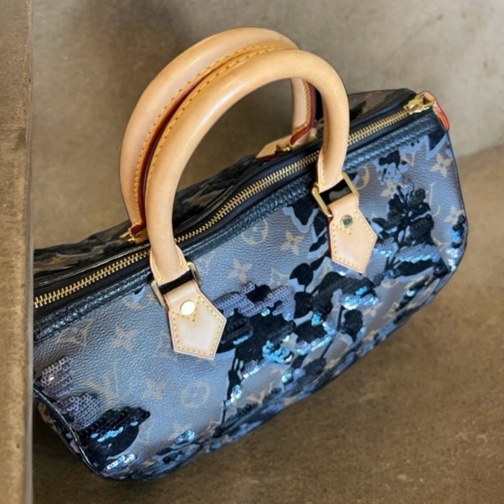 Louis Vuitton Monogram Fleur De Jais Sequin Speedy 30 Bag It is a stunning bag! - Picture 4 of 16
